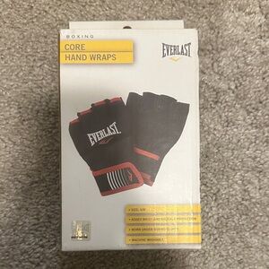 Everlast Black and Red Boxing Hand Wraps